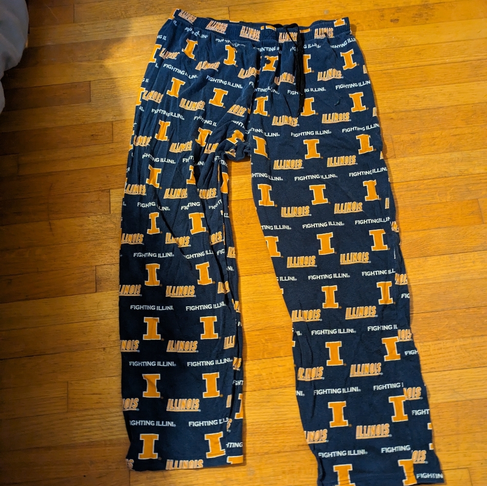 sideline fighting illini extra large pajama pants